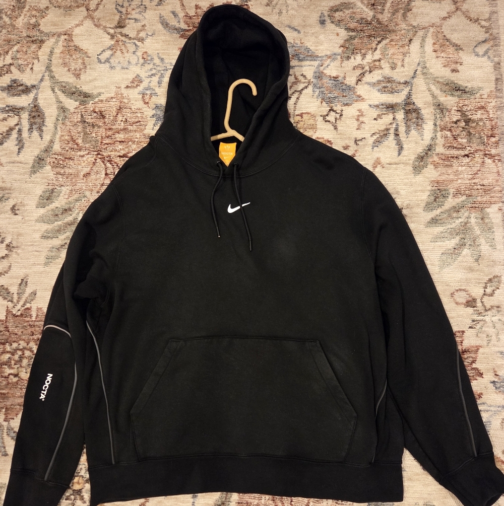 Nike NOCTA Cardinal Fleece Pullover Hoodie Black - Men's XL
